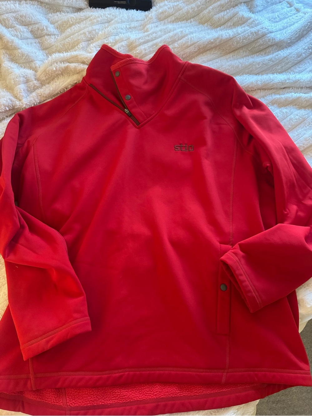 Stio Red Fleece Pullover